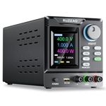 RUZIZAO Bench Power Supply Variable, 0-400V 0-1A High Voltage DC Power Supply with Memory Storage and Output Switch, Adjustable Regulated Lab Power Supplies with Encoder Knob Lock Button Color Display