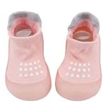 Baby Girls Boys First Walking Shoes Anti Slip Slippers Barefoot Shoes Toddler Infant Non Slip Sole Shoes (DJ Pink,6-12Moth)