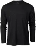 True Classic Long Sleeve Shirts for Men, Premium Fitted Crew Neck T-Shirts and Gifts for Men. Black