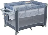 Cosco Rocking Bassinet with Play Yard DLX, Organic Waves