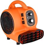 VEVOR Floor Blower, 1/4 HP, 1000 CFM Air Mover for Drying and Cooling, Portable Carpet Dryer Fan with 4 Blowing Angles and Time Function, for Janitorial, Home, Commercial, Industrail Use