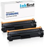 2 Inkfirst Compatible Toner Cartridges Replacement for HP CF248A 48A Laserjet Pro M15w M15a M16 MFP M28a M28w M29a M29w (Update CHIP Version)