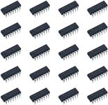 Horinktor 20pcs 74HC00N 74HC 74 Quad 2-Input NAND Gate High-Performance Silicon-Gate CMOS IC，DIP-14.