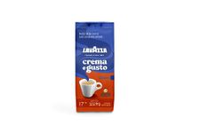 Lavazza Crema E Gusto Whole Bean Coffee Dark Roast 340g Bag, Authentic Italian, Blended and roasted in Italy, Full-bodied dark roast with creamy and full-bodied, with spices notes