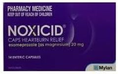 Noxicid Same as Nexium Heartburn Reflux Gord Tablets 14