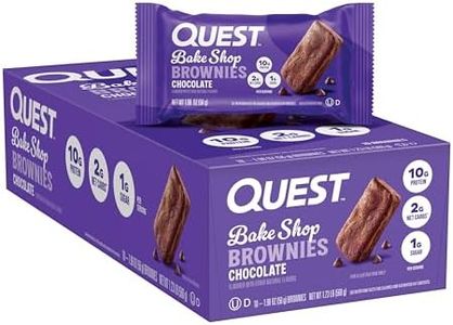 Quest Bake Shop, Chocolate Brownies, 10g Protein, 2g Net Carbs, 1g Sugar, 10 Count