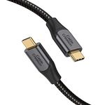 CableCreation USB Type C Cable 10 FT 100W 20V/5A USB C to C Cable 10FT Braided Fast Charging Cable 480Mbps for iPhone 15 Pro Max MacBook Pro iPad Air XPS Galaxy S23 S23+ S22 S21 3m Gray