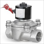 HYCO Stainless Steel Diaphragm Operated Electric Solenoid Valve NPT Normally Closed NC Direct Action AC 220V for Water, Air, Gas, Fuels (2S-160-15)