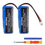 Batmax 2Pcs LIS1442 Battery for Sony LIS1442, 4-180-962-01 Sony PS3 PS4 PlayStation Move Navigation Controller, CECH-ZCS1E, CECH-ZCS1U，with Tools