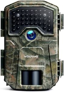 WOLFANG Cámara de Caza, Camara Fototrampeo 36MP 2K HD, Nocturna 940 NM LED IR Sin Brillo con 0,3s Activación, Cámara Caza Impermeable IP66 para Vida Silvestre y Monitoreo de Seguridad WT01