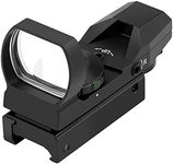 Feyachi RS-29 Reflex Sight, Red & Green 4 Reticles Red Dot Sight with 20mm Picatinny Rail, 1x22x33mm