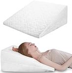 Orthopaedic Bed Wedge Pillow Foam Inside | For Acid Reflux, GERD, Reduce Neck and Back Pain, Snoring, and Breathing Problems | Great For Sleeping, Reading, Rest Elevation, Washable Cover