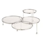 Wilton Cake Display Stand, Cakes 'N More, 3 Tier, Chrome, from 10cm (4in) to 19.6cm (7.75in)