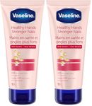 Vaseline Intensive Care Hand Lotion hands and nails treatment Healthy Hands Stronger Nails hand cream enriched with Keratin 100 ml (Pack of 2)