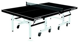 Stag School Line Table Tennis (T.T) Table| Full Size Professional Table with 7 Minute Quick Assembly| Single Player Playback Mode - (1 Table Top Cover,2 TT Rackets,6 Balls,1 Clamp Net)