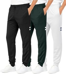 3 Pack Boys Tricot Sweatpants Joggers Kids Boy Jogger Sweatpant Pant Track Pants Athletic Workout Gym Apparel Training Fleece Tapered Slim Fit Tiro Soccer Casual Clothing,Set 11,M (10/12)