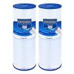 Cryspool 04072 Filter Compatible with C-4326 Hot Tub Filter, FC-2375, 3005845, R172327, R173429, 33521, 25392, 817-2500, 5X13 Spa Filter, 25 Sq. Ft Spa Filter Cartridge, 2 Pack