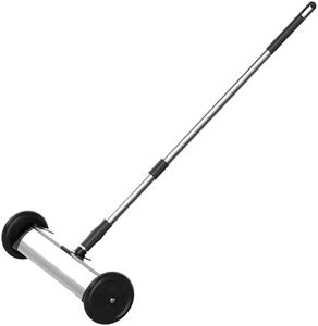 Magnetic Sweeper Mini Push-Type with Release, 13" Sweeping Width, Telescoping Handle, 1 each
