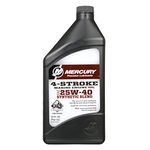 MERCURY Genuine 1 Quart 4-Cycle Oil, Syn, Mpp - 8M0078629