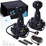 LEDUR D2 Motorcycle Auxiliary Lights Kit Spot LED Driving Fog Lights with Switch Wiring Harness Kit for BMW R1200GS F800GS K1600 KTM Universal Motorcycle Fog Light Pods 36W 6000K