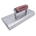 Marshalltown M192SS 10-inch Stainless Steel Cement Edger - Durasoft Handle, Red