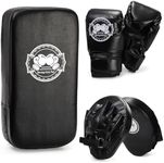Cididu 3-in-1 Kids Boxing Set, Punching Gloves Mitts Kick Pad for Beginners, Sports Kickboxing Training Set for Youth Child Boxing, Karate, Taekwondo, Muay Thai, MMA Training