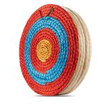 KAINOKAI Traditional Hand-made Archery Target with Arrow Puller,Arrows Target for Recurve Bow Longbow or Compound Bow (A Traditional Target DIA Φ:19.7in / 5 layers)