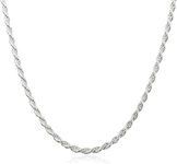 JOTW Sterling Silver 2mm Rope Chain