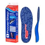 Powerstep® Pinnacle Plus Met Insoles, Red/Blue,Men's 4-4.5, Women's 6-6.5