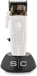 Stylecraft Saber II Professional Full Metal Body High-Torque Digital Brushless Motor Cordless Hair Clipper (White)