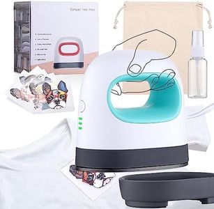 Firelex Mini Heat Press Machine Portable, Small Iron Press Heating Transfer for T Shirts Shoes, Hats,Crafts,HTV Vinyl Projects with FCC & UL Test