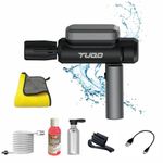 TUQO Cordless Pressure Washer Powered with Rechargeable Battery |Type C Cable | Portable | 4000 Mah Pressure (CDW400Combo)