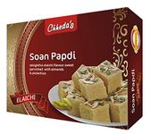 Chheda's - Elaichi Soan Papdi - Flaky Sweets Indian Soanpapdi, Ready to Eat Indian Dessert- 400 Gm - Pack of 1