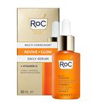 RoC - Multi Correxion Revive + Glow Daily Serum - Vitamin C Blend for Brighter, Firmer Skin - Anti Wrinkle, Aging & Skin Tone Treatment - Boosts Skin Radiance - Firming Moisturiser - 30 ml