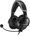 Bose A30 Aviation Headset with Bluetooth, Lightweight Comfortable Design, Adjustable ANR and Noise Cancelling [Dual Plug] – Black