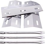 Criditpid Barbecue Replacement Parts for Ducane Grill 30400040, 3200, 3400, Ducane 3 Burner DUCHD1, 30500048, DUCHP1, 30500602, Stainless Steel Burner Tubes and Heat Plate Shields.