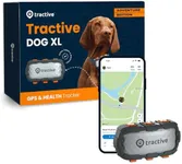 Tractive XL GPS Tracker & Health Monitoring for Dogs (50 lbs+) - Market Leading Pet GPS Location Tracker | Wellness & Escape Alerts | Waterproof | Works with Any Collar (Adventure Edition)