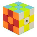 Cubelelo Warrior 3x3 Stickerless Speedcube Puzzle for Kids & Adults | Magic Speedy Stress Buster Brainstorming Puzzle Cube (Multicolor)