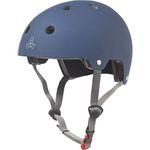 Triple 8 3022 Unisex Brainsaver EPS Rubber Helmet, Blue, S/M