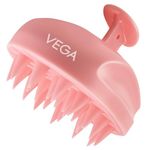 Vega Hair Scalp Massager Shampoo Brush with Soft Silicone Bristles for Anti-Dandruff, Hair Massager, Exfoliating, Cleaning Dandruff, Excess Oil, Manual Head Massager, All Hair Types, For Men and Women, (SSB-03)