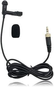 Lavalier Microphone Replacement for Sennheiser Wireless Transmitter/ME 2 Mic - Lav Lapel Clip, Wearable, Omnidirectional, 3.5mm TRS