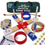 Yards of Fun Wooden Ring Toss Game 