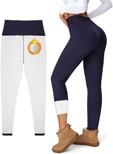 Women's Fleece Lined Leggings Weather Thick Thermal Warm Winter Tights Butt Lift High Waist Tummy Control Yoga Pants