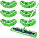 Yicotira Reusable Microfiber Mop Pads for Swiffer XL Mop - XL Dry Sweeping Cloths & XL Wet Pads Refills - X-Large Heavy Duty Mopping Cloths for Floor Mopping and Sweeping, 6 Pack (Mop is Not Included)