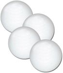 Fat Cat Foosball/Soccer Game Table Soccer Balls: 36 mm Regulation Size Foosballs, Solid White, 4 Pack