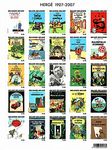 Aranyak Hobby™ Belgium 2007 Tintin Complete Issue Official Large Stamps Sheet Issued on The Occasion of 100 Birthday of Herge (Tin Tin Comics Series)