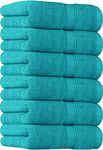 Utopia Towels - Premium Hand Towels - 100% Combed Ring Spun Cotton, Ultra Soft and Highly Absorbent, Extra Large Thick Hand towels 41 x 71 cm, Hotel & Spa Quality Hand Towels (6-Pack) (Turquoise)