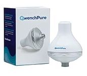 QwenchPure Inline Showerhead Water Filter with 100% KDF - Most Effective for Hot Water Chlorine Removal!