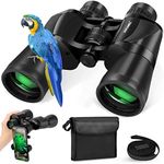 Binoculars for Adults,20 x 50 High Power Binoculars for Adult,Waterproof Binoculars Professional with Porro BAK4 Prism Len Multilayer-Coated Lenses for Hunting Concert,Theater