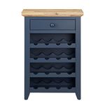 Florence Wine Rack Side Table with Storage Drawer. 16 bottle Wine Rack Cabinet Ready Assembled